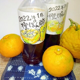 出汁醤油で☆橙ポン酢